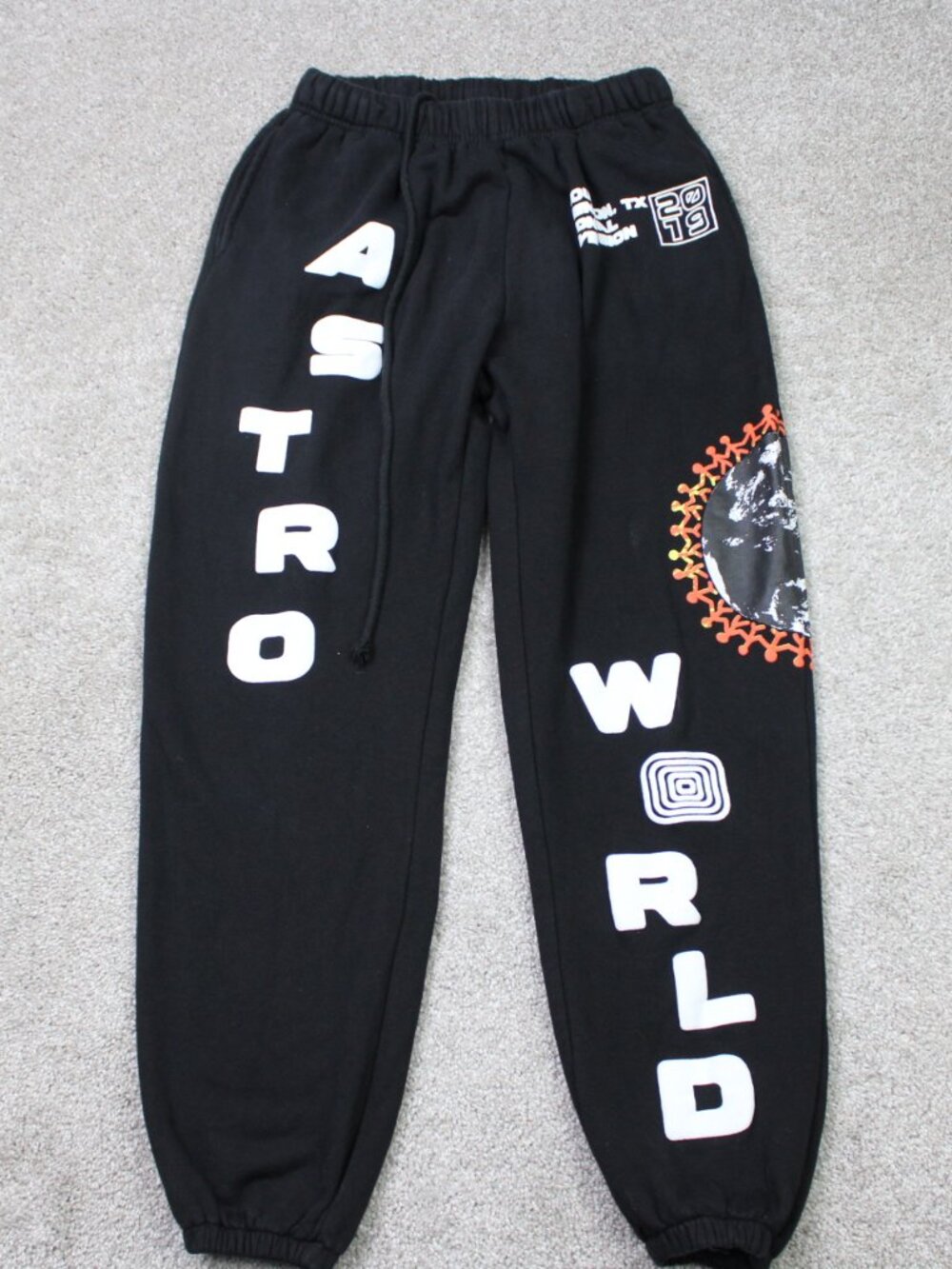 Brain Dead x Travis Scott Astroworld Pants Mens Large Fleece Sweatpants Joggers